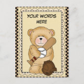 Baseball Sports Briefkaart (Voorkant)