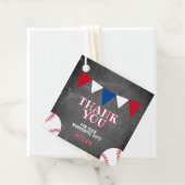 Baseball Sports Chalkboard Kinder Hartelijk dank Bedankjes Labels (In situ)