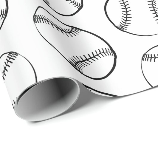 Baseball Sports die als maatgevend worden beschouw Cadeaupapier (Rol Hoek)