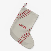 Baseball Sports Gepersonaliseerd Kleine Kerstsok (Voorkant (Hangend))