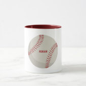 Baseball Sports Gepersonaliseerd Mok (Midden)