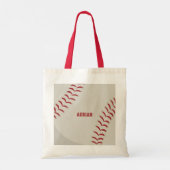 Baseball Sports Gepersonaliseerd Tote Bag (Achterkant)