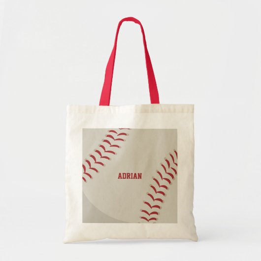 Baseball Sports Gepersonaliseerd Tote Bag (Voorkant)