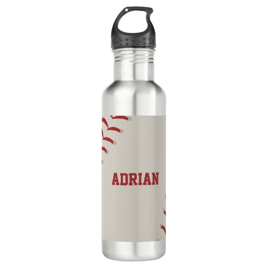 Baseball Sports Gepersonaliseerd Waterfles (Voorkant)