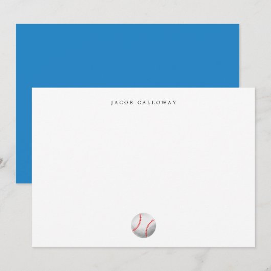 Baseball Sports Kinder - Speciaal Bedankkaart (Voorkant / Achterkant)