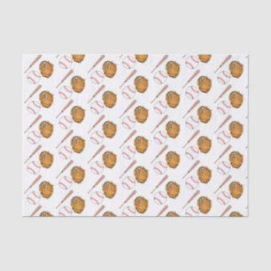 Baseball Sports Little Rookie Boy Baby shower Tissuepapier