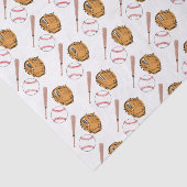 Baseball Sports Little Rookie Boy Baby shower Tissuepapier (Detail)