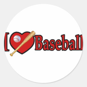 Baseball Sports Lover Giften Ronde Sticker