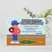 Baseball Sports Party Kaart (Staand voorkant)