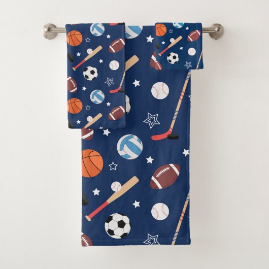 Baseball sports Pattern  Bad Handdoek (Insitu)