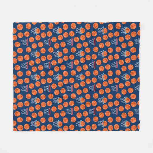 Baseball sports Pattern  Fleece Deken (Voorkant (Horizontaal))