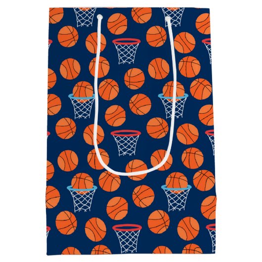 Baseball sports Pattern  Medium Cadeauzakje (Achterkant)