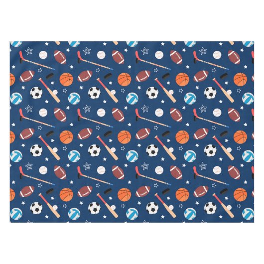 Baseball sports Pattern  Tafelkleed (Voorkant (Horizontaal))