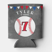 Baseball Sports schoolbord verjaardagsfeestje Blikjeskoeler (Voorkant)