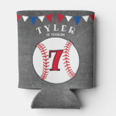 Baseball Sports schoolbord verjaardagsfeestje Blikjeskoeler (Achterkant)