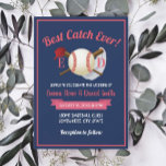 Baseball Sports Theme Navy Blue Weddenschap Kaart<br><div class="desc">Baseball-sport leek een marineblauw huwelijk te zijn.</div>