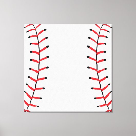 Baseball Sportstijl Baseball Thema Canvas Afdruk (Voorkant)
