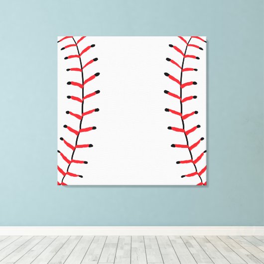 Baseball Sportstijl Baseball Thema Canvas Afdruk (Insitu (Houten vloer))