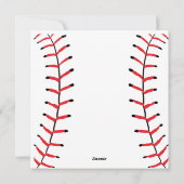 Baseball Sportstijl Baseball Thema Feestdagenkaart (Achterkant)