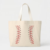 Baseball Sportstijl Baseball Thema Grote Tote Bag (Voorkant)