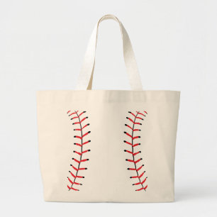 Baseball Sportstijl Baseball Thema Grote Tote Bag