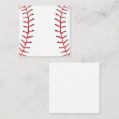 Baseball Sportstijl Baseball Thema Informatiekaartje (Voorkant / Achterkant)