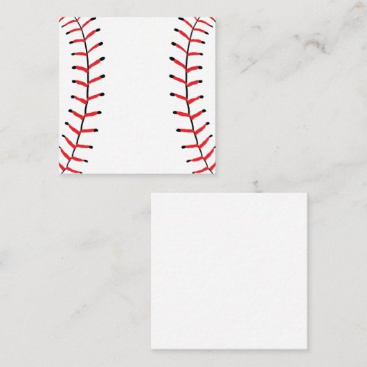 Baseball Sportstijl Baseball Thema Informatiekaartje (Voorkant / Achterkant)