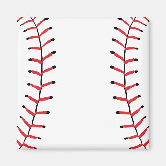 Baseball Sportstijl Baseball Thema Magneet (Voorkant)