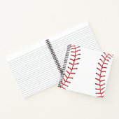 Baseball Sportstijl Baseball Thema Notitieboek (Binnen)