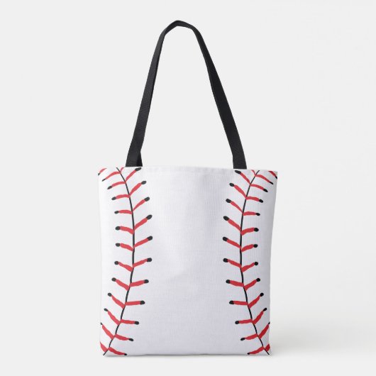 Baseball Sportstijl Baseball Thema Tote Bag (Achterkant)