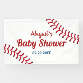 Baseball Sportthema Baby shower Welkomstwoord Spandoek