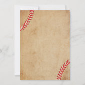  Baseball Sportthema Birthday Party Kaart (Achterkant)