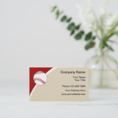 Baseball-sportthema Eenvoudig ontwerp Visitekaartje (Staand voorkant)