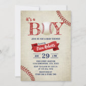  Baseball Sportthema Jongen Baby shower Kaart (Voorkant)