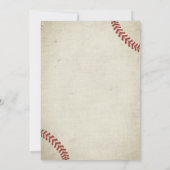  Baseball Sportthema Jongen Baby shower Kaart (Achterkant)