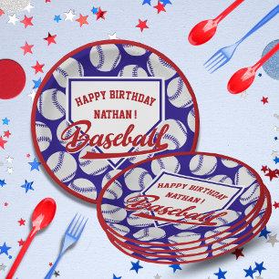 Baseball Sportthema Naam Partijpapier Bord