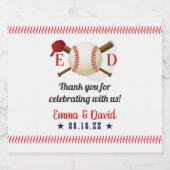 Baseball Sportthema Weddenschap Bier Etiket (Enkel label)