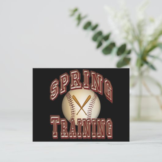 Baseball Spring Training Briefkaart (Staand voorkant)