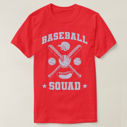 Baseball Squad V5 T-shirt (Design voorkant)