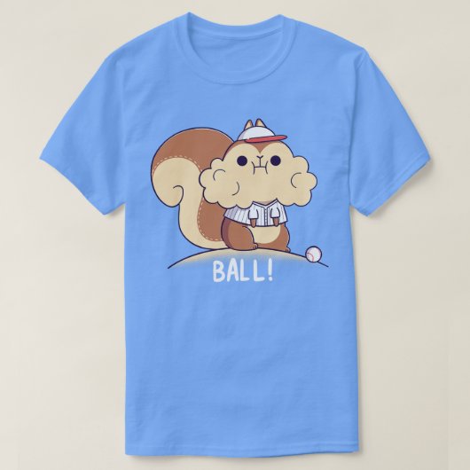 Baseball Squirrel T-shirt (Design voorkant)