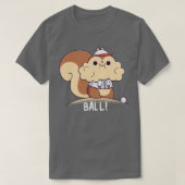 Baseball Squirrel T-shirt (Design voorkant)