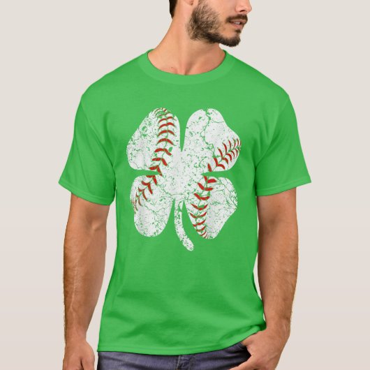 Baseball St Patricks Day Boys Mannen Catcher Shamr T-shirt (Voorkant)