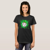 Baseball St Patricks Day Leprechaun Shamrock Boys T-shirt (Voorkant volledig)