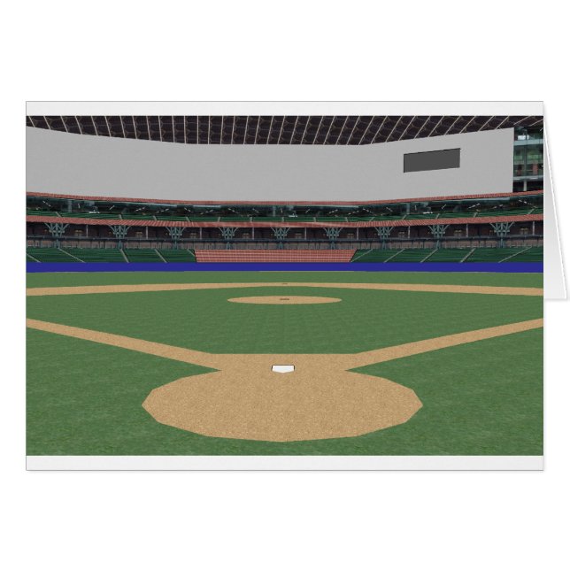 Baseball Stadium: 3D-model: (Voorkant Horizontaal)