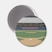 Baseball Stadium: 3D model: Magneet (Voorkant / Achterkant)