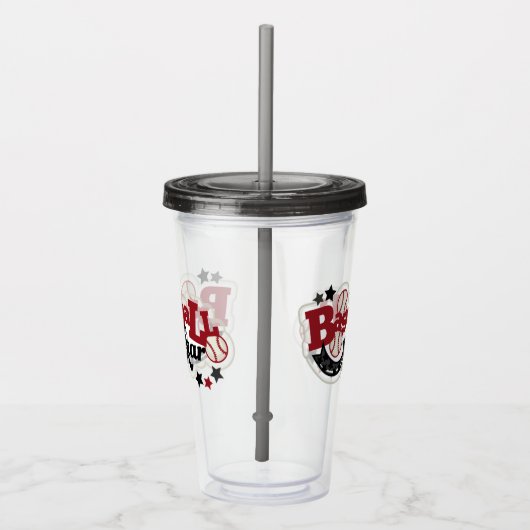 Baseball Star Acryl Drinkbeker (Rechts)