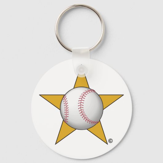Baseball Star Sleutelhanger (Voorkant)