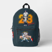 Baseball Stars & Stripes (D. mode) | Bedrukte Rugzak (Voorkant)
