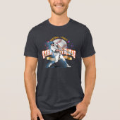 Baseball Stars & Stripes (D. mode) | Men Tri-Blend Shirt (Voorkant)