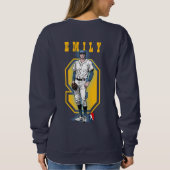 Baseball Stars & Stripes (D. mode) | Vrouwen  Trui (Achterkant)